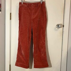 Madewell Slim Emmett wide leg crop Jeans Orange